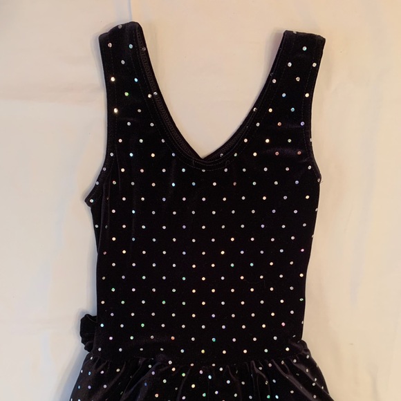 A Wish Come True Hollywood Black Dance Costume Large Child Size 12-14 - Picture 2 of 4